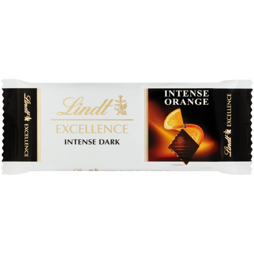 Lindt Excellence Intense Orange Flavoured Dark Chocolate Bar 35g