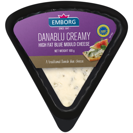 Emborg Danablu Creamy High Fat Blue Mould Cheese 100g