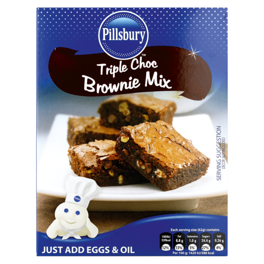 Pillsbury Triple Chocolate Flavoured Brownie Mix 425g