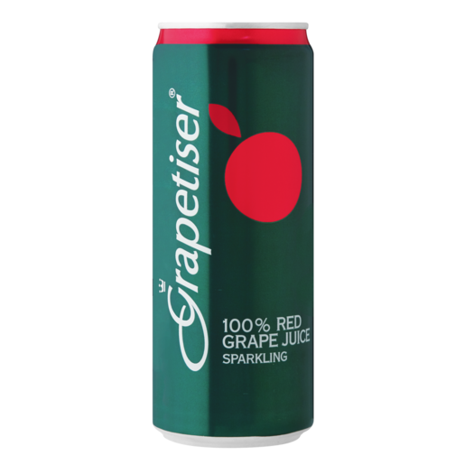 Grapetiser Sparkling Red Grape Juice Can 330ml