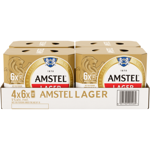 Amstel Lager Beer Cans 24 x 440ml