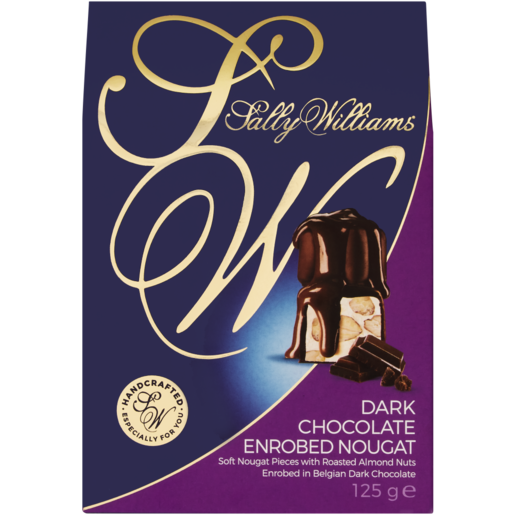 Sally Williams Dark Chocolate Coated Nougat 125g