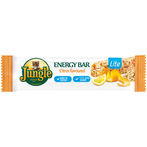 Jungle Lite Citrus Flavoured Energy Bar 40g
