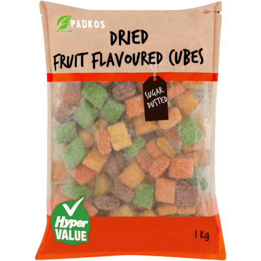 Padkos Dried Fruit Flavoured Cubes 1kg
