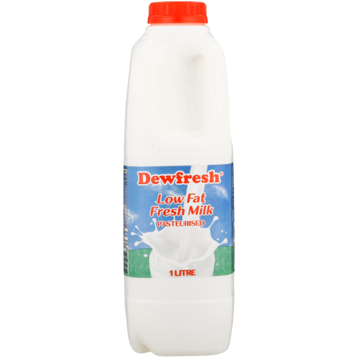 Dewfresh Pasteurised Low Fat Fresh Milk 1L