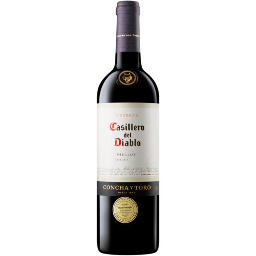 Casillero Del Diablo Merlot Chile Red Wine Bottle 750ml