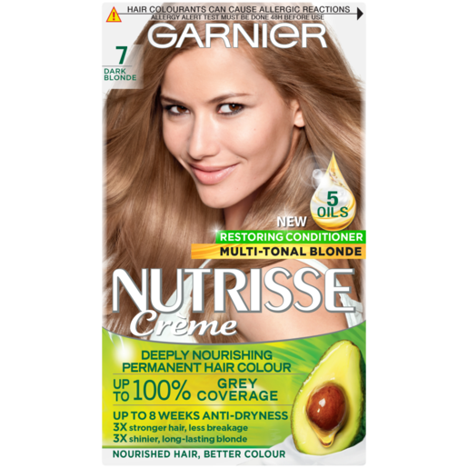 Garnier Nutrisse 7 Almond Dark Blonde Permanent Hair Dye | Hair Colourants  & Dyes | Hair Care | Health & Beauty | Checkers ZA