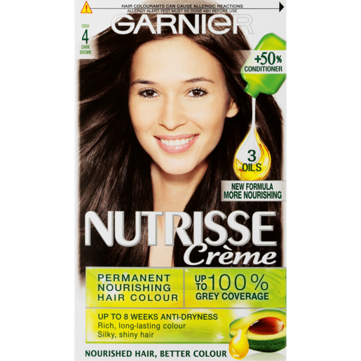 Garnier Nutrisse Créme Cocoa Dark Brown Hair Colour | Hair Colourants &  Dyes | Hair Care | Health & Beauty | Checkers ZA