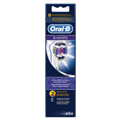 Oral-B 3D Pro-White Power Brush 2 Pack