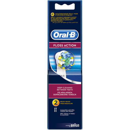Oral-B Refill Floss Action Two Brush Head 2 Pack