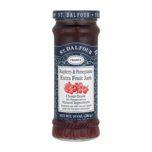St Dalfour Raspberry And Pomegranate Extra Fruit Jam 284g