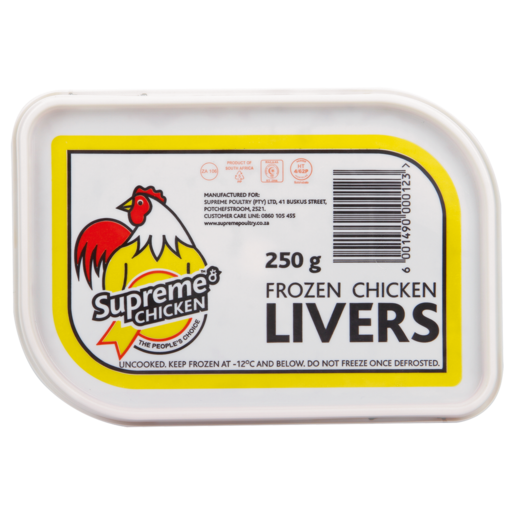 Supreme Frozen Chicken Livers 250g