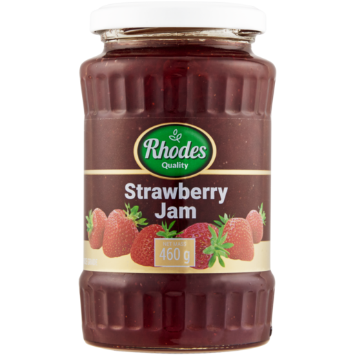Rhodes Quality Strawberry Fruit Jam Jar 460g