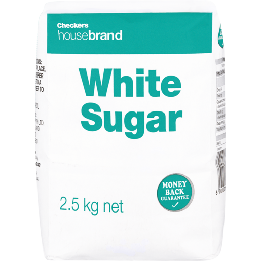 Checkers Housebrand White Sugar 2.5kg