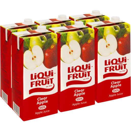 Liqui Fruit 100% Clear Apple Juice 6 x 2L