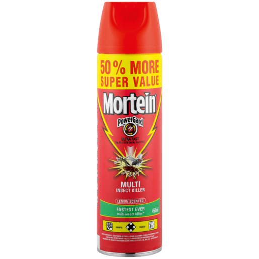 Mortein PowerGard Lemon Scented Multi Insect Killer 450ml