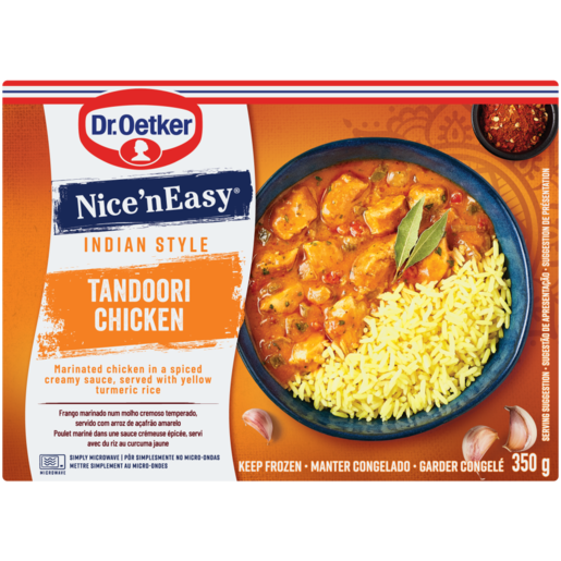 Dr. Oetker Frozen Nice ‘n Easy Indian Style Tandoori Chicken Curry 350g