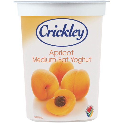 Crickley Medium Fat Apricot Flavoured Yoghurt 175ml