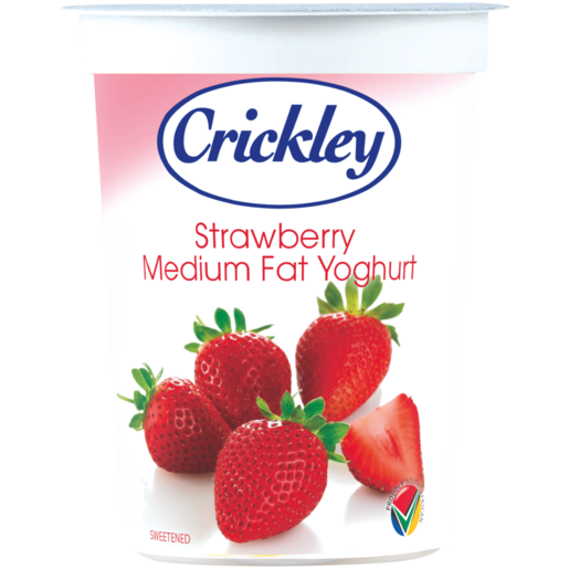 Crickley Medium Fat Strawberry Fruit Yoghurt 175ml