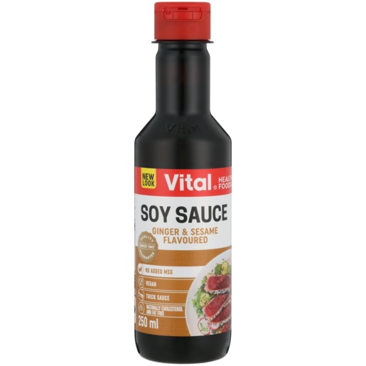Vital Ginger & Sesame Flavoured Soy Sauce Bottle 250ml
