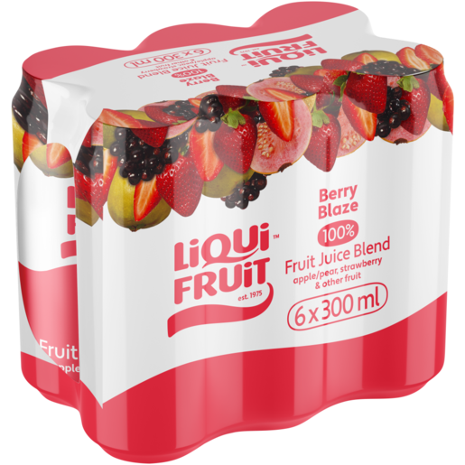 Liqui Fruit Berry Blaze Fruit Juice Blend 6 x 300ml