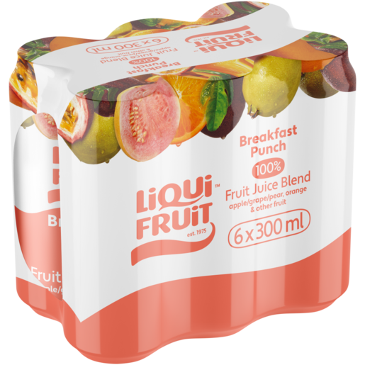Liqui Fruit Breakfast Punch Fruit Juice Blend 6 x 300ml