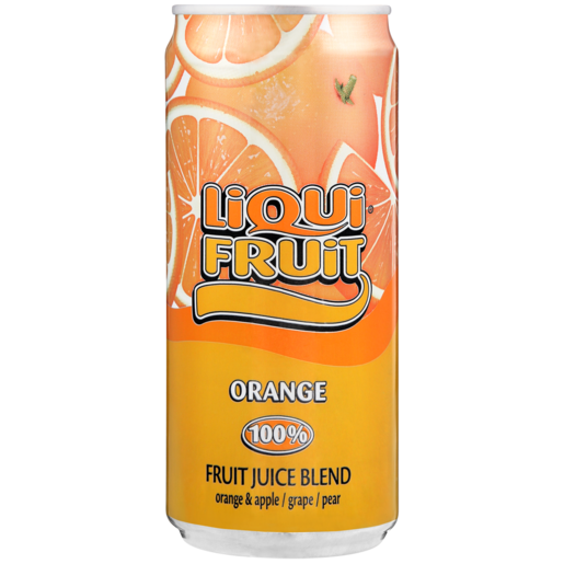 Liqui Fruit 100% Fruit Blend Orange Flavoured Juice Can 300ml