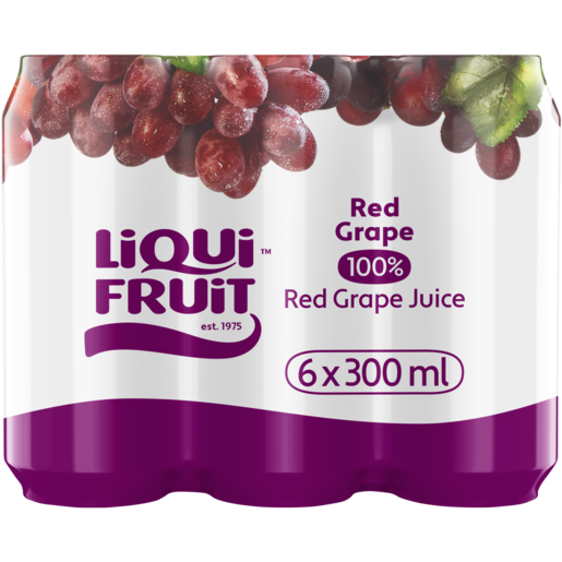 Liqui Fruit Red Grape Fruit Juice 6 x 300ml