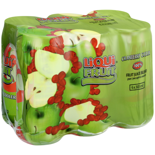 Liqui Fruit Cranberry Cooler Fruit Juice Blend 6 x 300ml