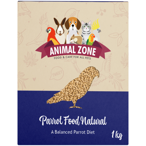 Animal Zone Natural Parrot & Parakeet Food 1kg
