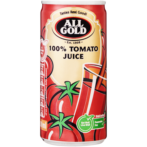 ALL GOLD 100% Tomato Juice Can 200ml