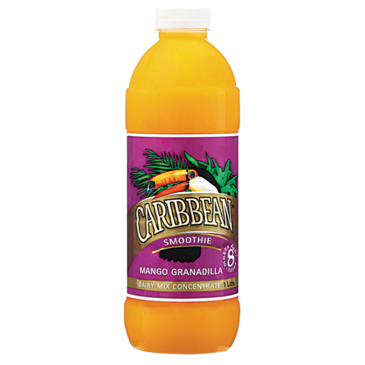 Caribbean Smoothie Mango Granadilla Flavoured Dairy Mix Concentrate 1L