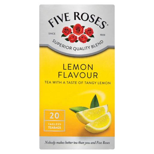 Five Roses Lemon Flavoured Teabags 20 Pack