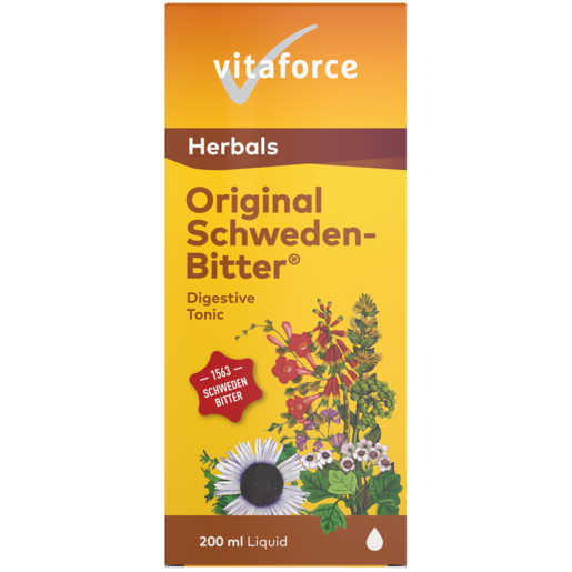 Vitaforce Original Schweden Bitter Digestive Tonic Bottle 200ml