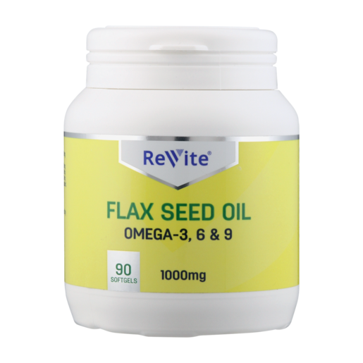 Revite Flax Seed Oil Omega 3, 6 & 9 Supplement Tablets 90 Pack