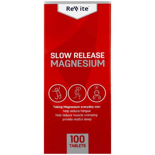 Revite Slow Release Magnesium Tablets 100 Pack