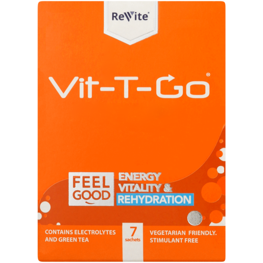 Revite Vit-T-Go Rehydration Supplement 7 Pack