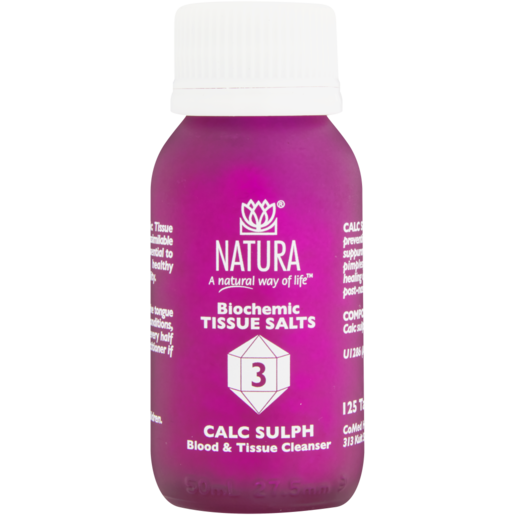 Natura Calc Sulph 3 Tissue Salts Tablets 125 Pack