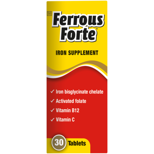 Ferrous Forte Supplement Tablets 30 Pack