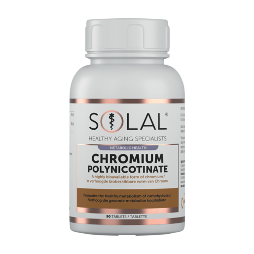 Solal Metabolic Health Chromium Polynicotinate Tablets 90 Pack