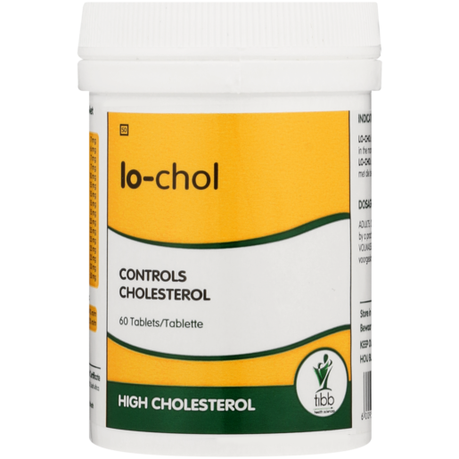 Tibb Lo-Chol High Cholesterol Supplement Tablets 60 Pack