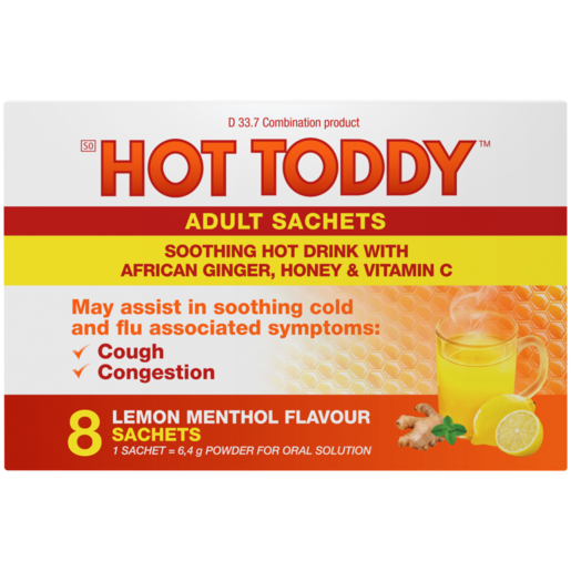 Hot Toddy Adult Cold & Flu Sachets 8 Pack