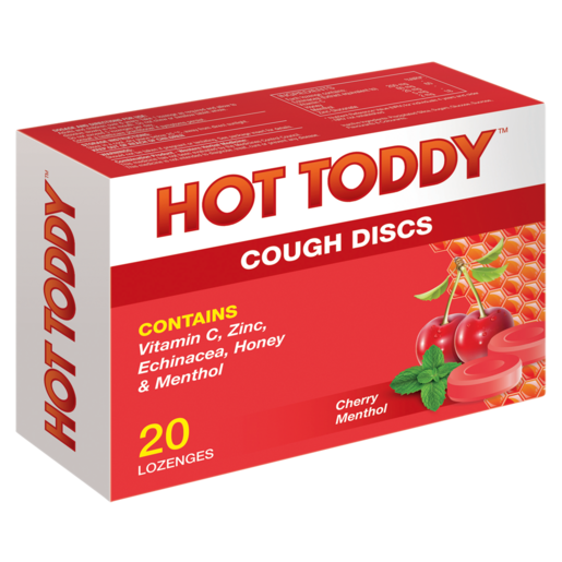 Hot Toddy Cough Discs Lozenges 20 Pack