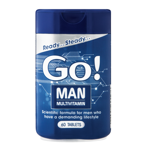 Go! Man Multivitamin Tablets 60 Pack