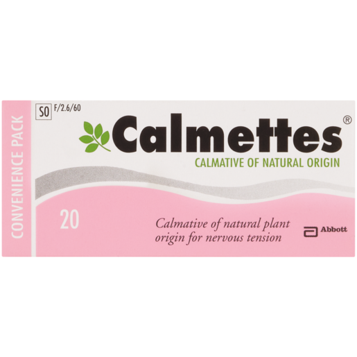 Calmettes Nervous Tension & Anxiety Tablets 20 Pack