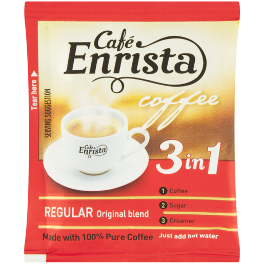 Cafe Enrista Instant 3 In 1 Regular Blend Coffee Sachet 25g