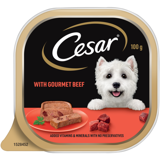 Cesar Gourmet Beef Adult Wet Dog Food 100g