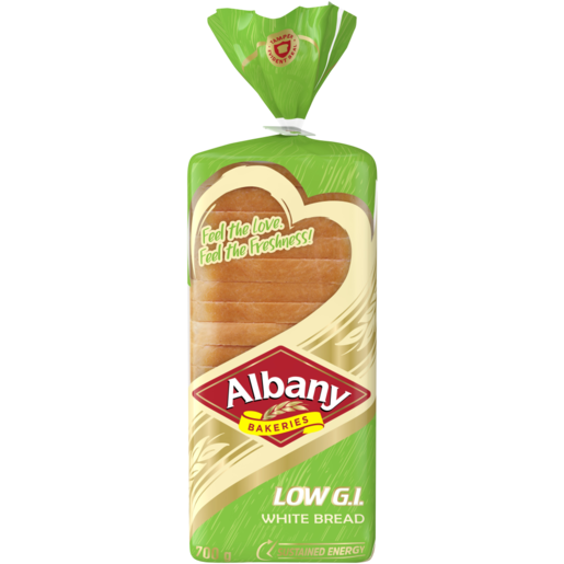Albany Low G.I. Sliced White Bread Loaf 700g