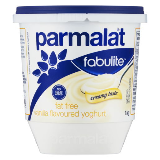 Parmalat Fabulite Fat Free Vanilla Flavoured Yoghurt 1kg