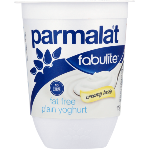 Parmalat Fabulite Fat Free Plain Yoghurt 175g